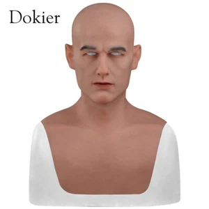 Máscara de silicona realista para hombre joven máscara facial completa disfraz travesti cosplay - Imagen 1 de 9