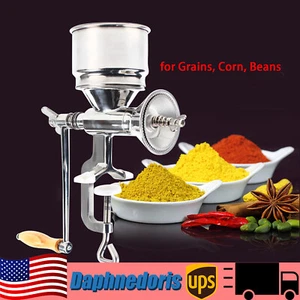 Hand Crank Corn Grinder Flour Maker Manual Wheat Grain Nut Mill Grinding Machine - Picture 1 of 12