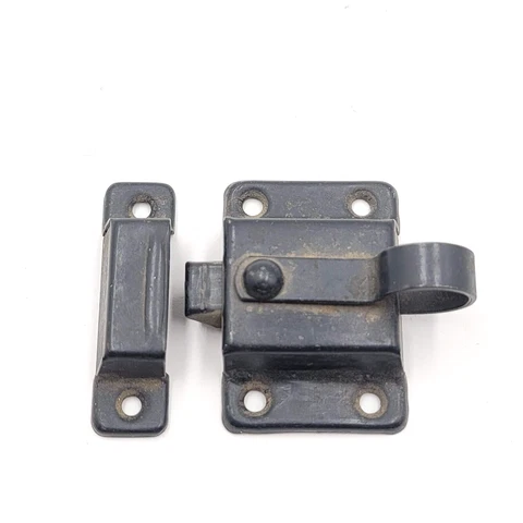 Vintage Black Steel Window Sash Lock with Catch Keeper  Salvage Reclaimed Cover