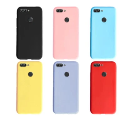 Custodia per HUAWEI P SMART FIG-LX1 FIG-L21 2018 cover matte silicone gel +VETRO - Immagine 1 di 4