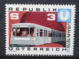 AUSTRIA 1978 Opening of Vienna Underground Railway. Set of 1. MNH. SG1800. - Picture 1 of 1