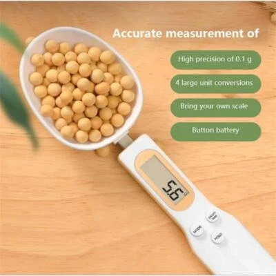 1pc Lcd Digital Measurement Adjustable Weighing Spoon Kitchen Scale Electronic M - Image 1 of 4
