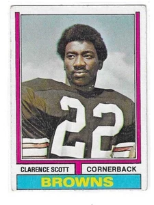 1974 TOPPS FOOTBALL CLARENCE SCOTT #64 CLEVELAND BROWNS LOW GRADE - Picture 1 of 2