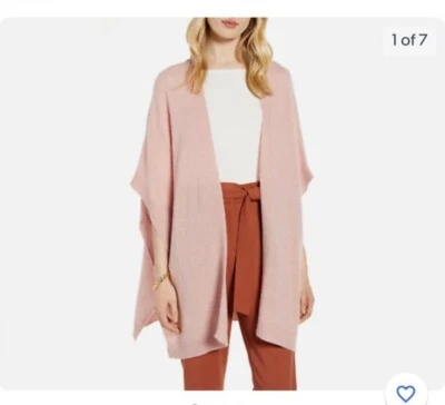 Ruana Chal Envoltura 100% Cachemira Suave Bebé Rosa Nuevo con Etiquetas. Nunca usado. Foto 1 de 4