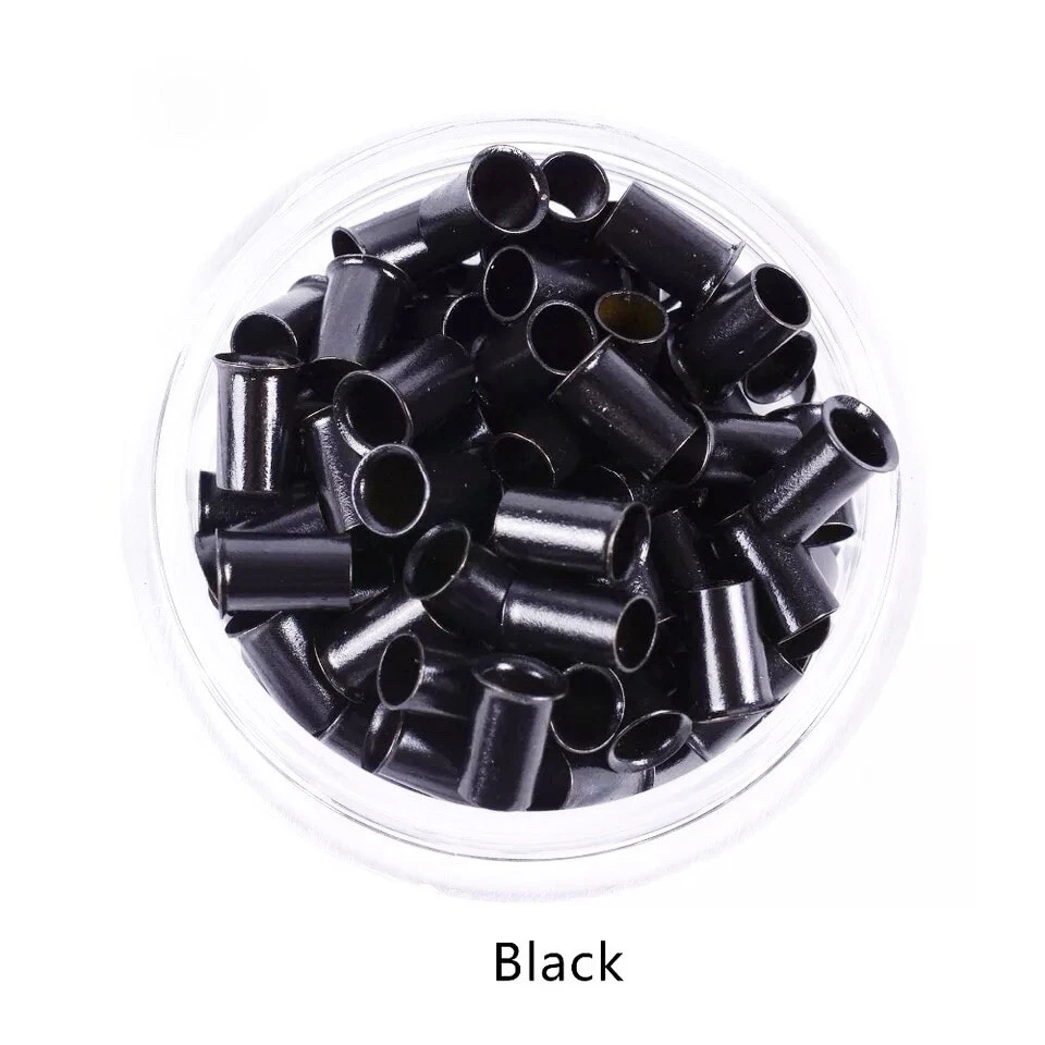 6mm Black Copper I-Tips Tube Beads - Image 1 of 4