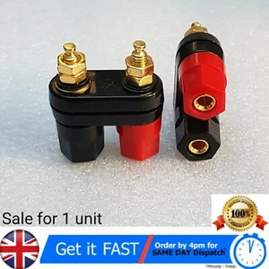 Gold Plated Connector Speaker Amplifier Terminal Binding Post Banana Plug Jack - Picture 1 of 8
