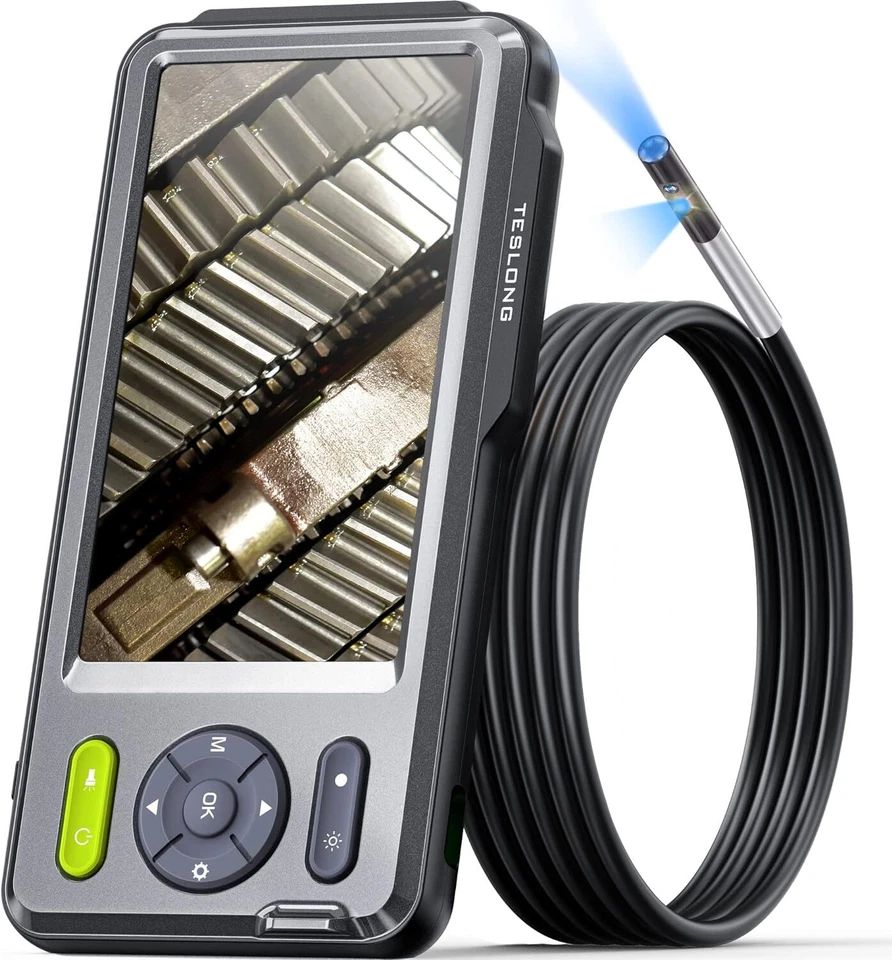 Portable 5mm 5m 5" Monitor 7 LEDs Industrial Borescope Video Camera Recorder 32g