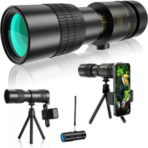 10-300X40mm HD VisioDay/Night Telescope Zoom Monocular Phone Camera Tripod - Picture 1 of 8