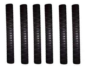 Professional Replacement Cricket Bat Grip Black Diamond ( Black, Pack of 6 ) - Picture 1 of 4