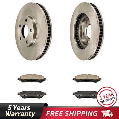 Front Disc Rotors Brake Pads for Buick LeSabre Cadillac DeVille Buick Riviera - Image 1 of 4