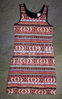 Vestido de lentejuelas sin mangas Ella Moss para niñas - talla 12 - usado en excelente estado Foto 1 de 4