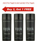 TOPPIK BUY 2 GET 1 Hair Building Fibers Dark Brown Black Medium 27.5g Fibres USA