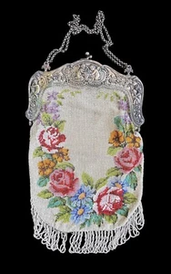 Antique Beaded Purse - Picture 1 of 11