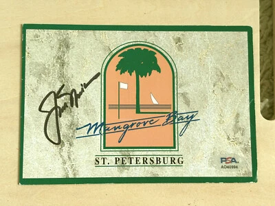 Jack Nicklaus Signed Mangrove Bay Country Club FLORIDA Scorecard PSA/DNA - Image 1 of 2