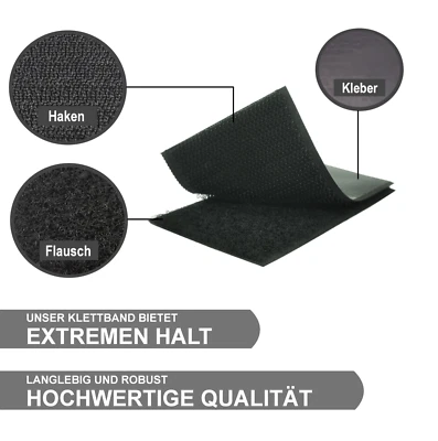 5-50Stück Klettband selbstklebend Extra Stark Klettverschluss Doppelseitig Breit - Bild 1 von 4