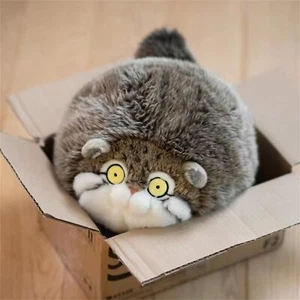 Otocolobus Manul Plush Toy Doll Decor Stuffed Toys Realistic Cute Kids Gift - Picture 1 of 10