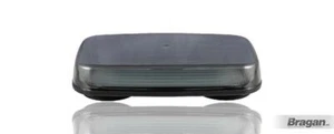 Amber LED 12v 24v Smoked Lens Flashing Warning Light Beacon Bar To Fit Universal - Picture 1 of 9