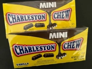 Charleston Chew MINI Vanilla Candy THEATRE BOX SIZE CANDY {LOT OF 2 BOXES} - Picture 1 of 2