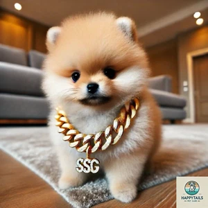 Pet Dog & Cat Jewelry - Gold Diamond Cuban Collar Bracelet Link Necklece - Picture 1 of 8