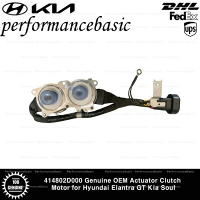 Motor embrague actuador 414802D000 genuino OEM para Hyundai Elantra GT Kia Soul Foto 1 de 2