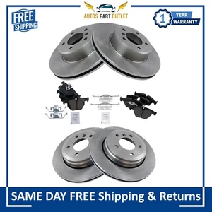 New Front & Rear Ceramic Disc Brake Pad & Rotor Kit for BMW 525 528 5 Series - Picture 1 of 7