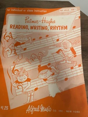 Palmer Hughes leitura escrita ritmo 1956 partituras livro acordeão vintage (1) - Imagem 1 de 4