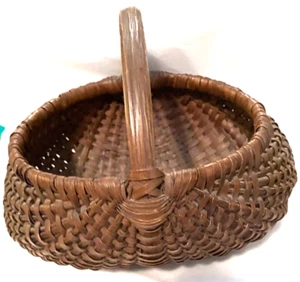 ANTIQUE BUTTOCKS BASKET, 19thC - Picture 1 of 7
