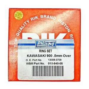 RIK 50mm 73.50 Oversize Piston Ring Set 1995-2006 Kawasaki 900 STS STX ZXi - Picture 1 of 2