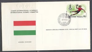 Hungary Scott C418 FDC - 1980 Olympic Summer Games - Picture 1 of 1