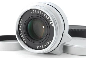[MINT w/Hood] Voigtlander Color Skopar 50mm f2.5 Silver Lens Leica L39 LTM JAPAN - Picture 1 of 24