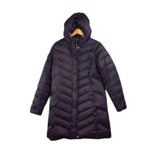 Eddie Bauer piumino d'oca puffer cappotto parka donna cappuccio trapuntato grande - Foto 1 di 12