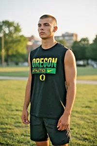 Oregon Ducks Tanktop Größe Large Nike Tee Dri Fit Herren Training Laufen Neu Etikett - Bild 1 von 9