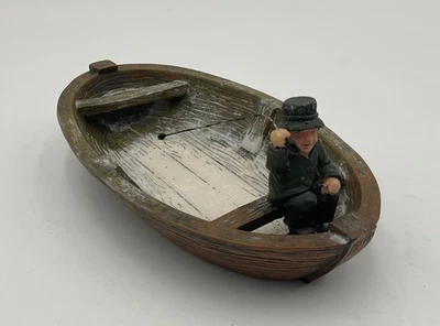 Jabonera de baño decorativa cueva hombre “se fue a pescar” barco Foto 1 de 4