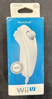 Nintendo Wii U Nunchuk RVLAFWUSZ White Authentic OEM Controller NEW - Image 1 of 3
