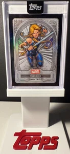 2025 Topps Marvel Mint VALKYRIE SILVER Black Refractor ENCASED CARD Numbered /10 - Picture 1 of 3