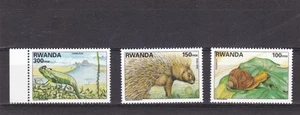 Rwanda wildlife animals snail cameleon mnh short set 1998 - Picture 1 of 1