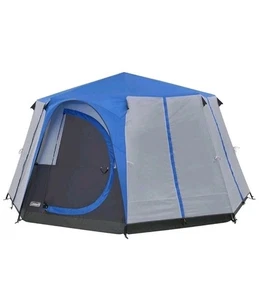 Coleman Octágono 8 Personas Cúpula Glamping Yurta Camping Familia Tienda - Azul - Imagen 1 de 5
