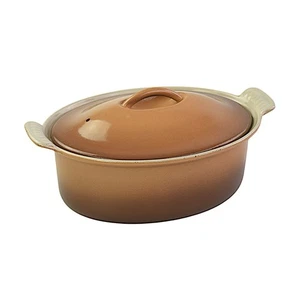 Le Creuset, Gusseisen, braun, Kasserolle, Größe 22, oval - Bild 1 von 4