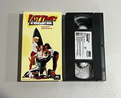 Fast Times at Ridgemont High VHS 1990 Sean Penn Looks & Plays Great - Image 1 of 4