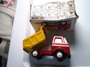 Vtg 1970s R Gang 101 Ruff Road Riders Dump Truck with Original Box Red Yellow - Picture 1 of 8