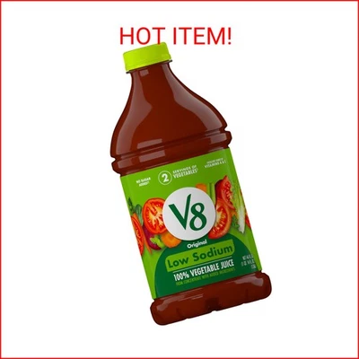 V8 Bajo en Sodio Original 100% Jugo Vegetal, Botella 46 fl oz Foto 1 de 2