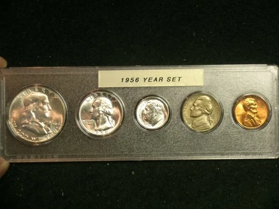 1956 Very Choice BU Philadelphia Mint Year Set Uncirculated       -     56P4 - Image 1 of 4