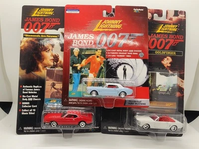 Ford Mustangs Johnny Lightning James Bond 007 1998, lote de 3 diferentes (T5) Foto 1 de 4