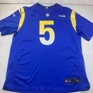Los Angeles Rams Jalen Ramsey #5 Nike NFL Players On Field Blue XL Jersey - Picture 1 of 20