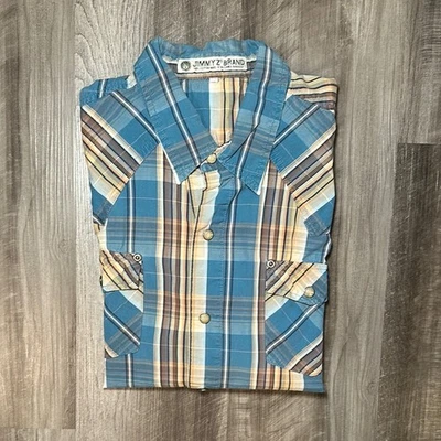 Jimmy’z Brand Australia Sunset Western Vintage Short Sleeve Pearl Snap - XL - Image 1 of 4