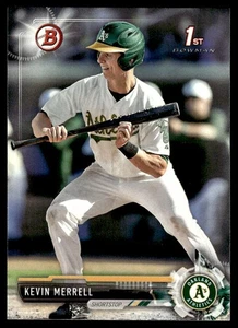 2017 Bowman Draft Kevin Merrell Oakland Athletics #BD-175 - Picture 1 of 2