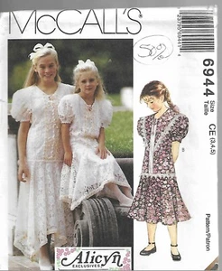 McCall's Alicyn Exclusives Pattern #6944 Child's Dresses- Sz 3-4-5 Summer - Picture 1 of 1