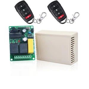 220V 2 Canal Radio Transmisor Receptor Interruptor Y402PC + 2 Emisor Manual - Imagen 1 de 12