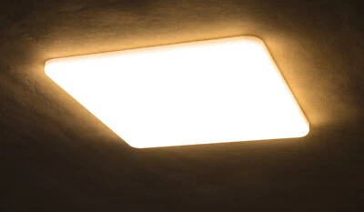 LED Panel Einbauleuchte eckig 185x185mm 20 Watt warmweiß dimmbar auch für Bad WC - Bild 1 von 4