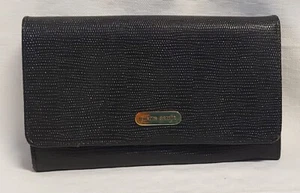 Cartera vintage Pierre Gardin negra 7 negra nueva sin usar - Imagen 1 de 6